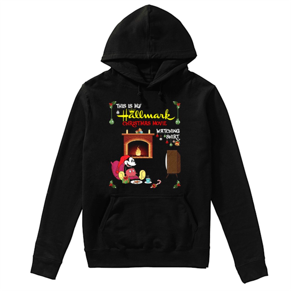 Mickey Mouse this is my hallmark christmas movie watching shirt
