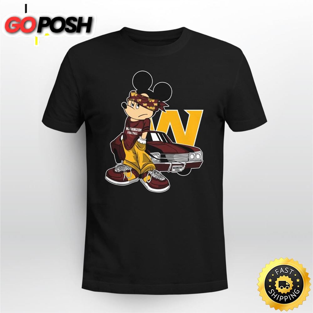 Mickey Mouse Washington Football Team Super Cool Mickey Mouse 100 Year Anniversary Shirt