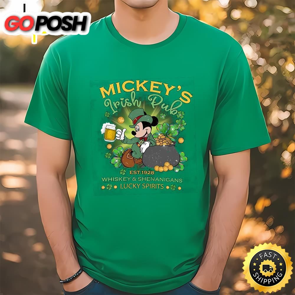 Mickeys Irish Pub Disney St. Patricks Day Shirt