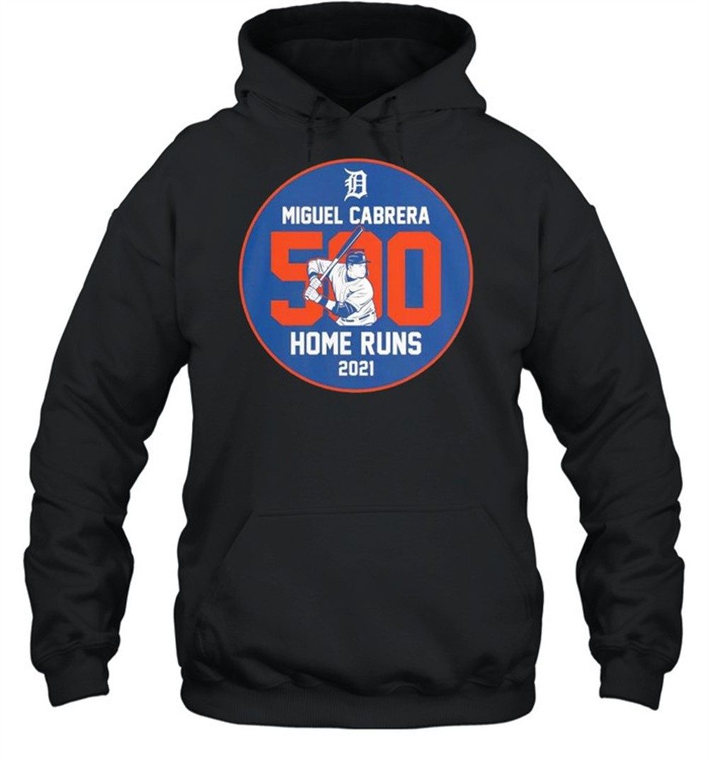 Miguel Cabrera Detroit Tigers 500 Career Home Runs Stats shirt
