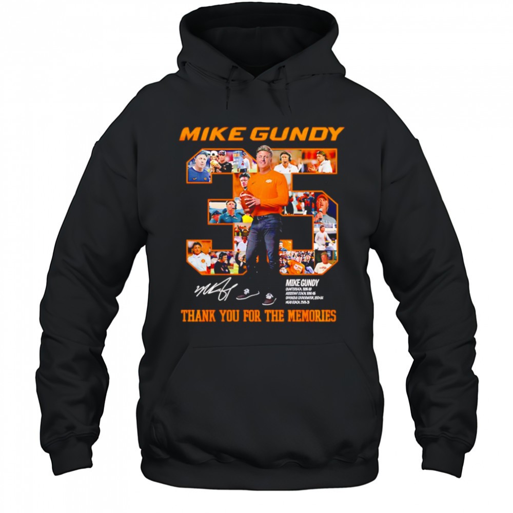 Mike Gundy 35 thank you for the memories shirt