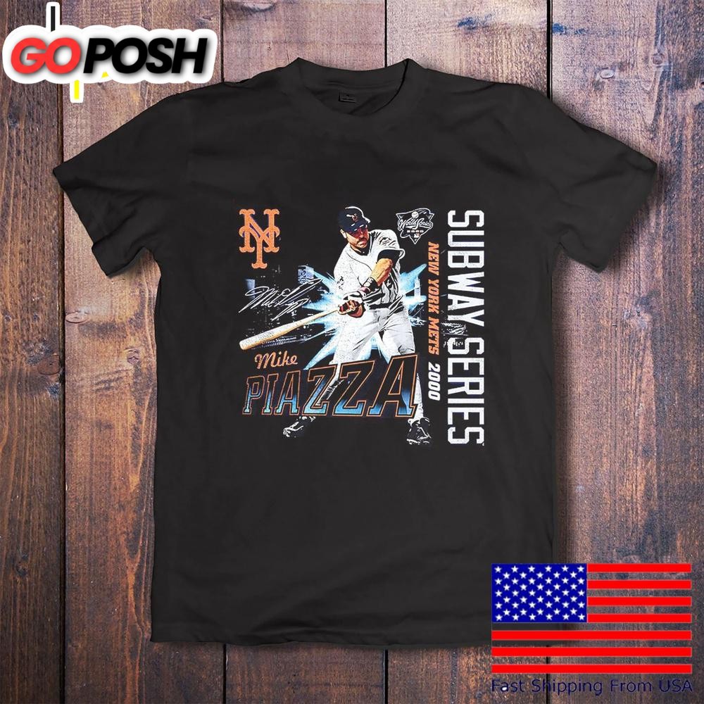 Mike Piazza New York Mets 2000 Subway Series 25th Anniversary Shirt