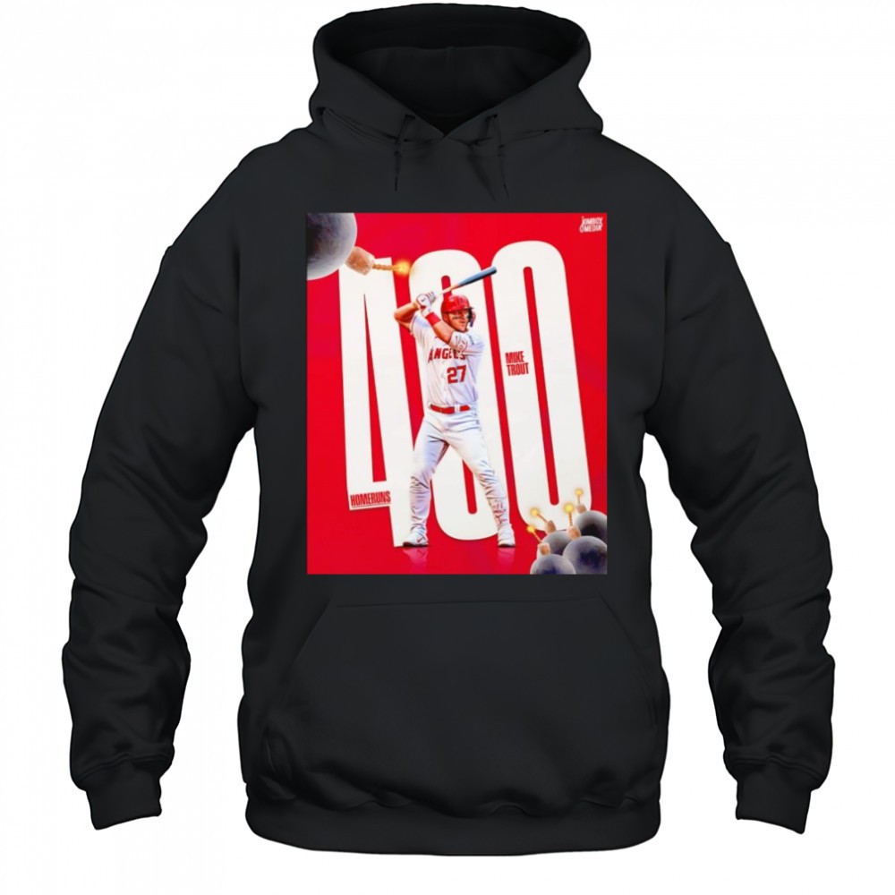 Mike Trout 400 home runs shirt