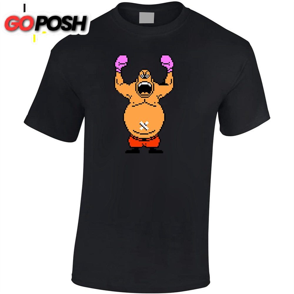 Mike Tysons Punchout King Hippo T-Shirt Black
