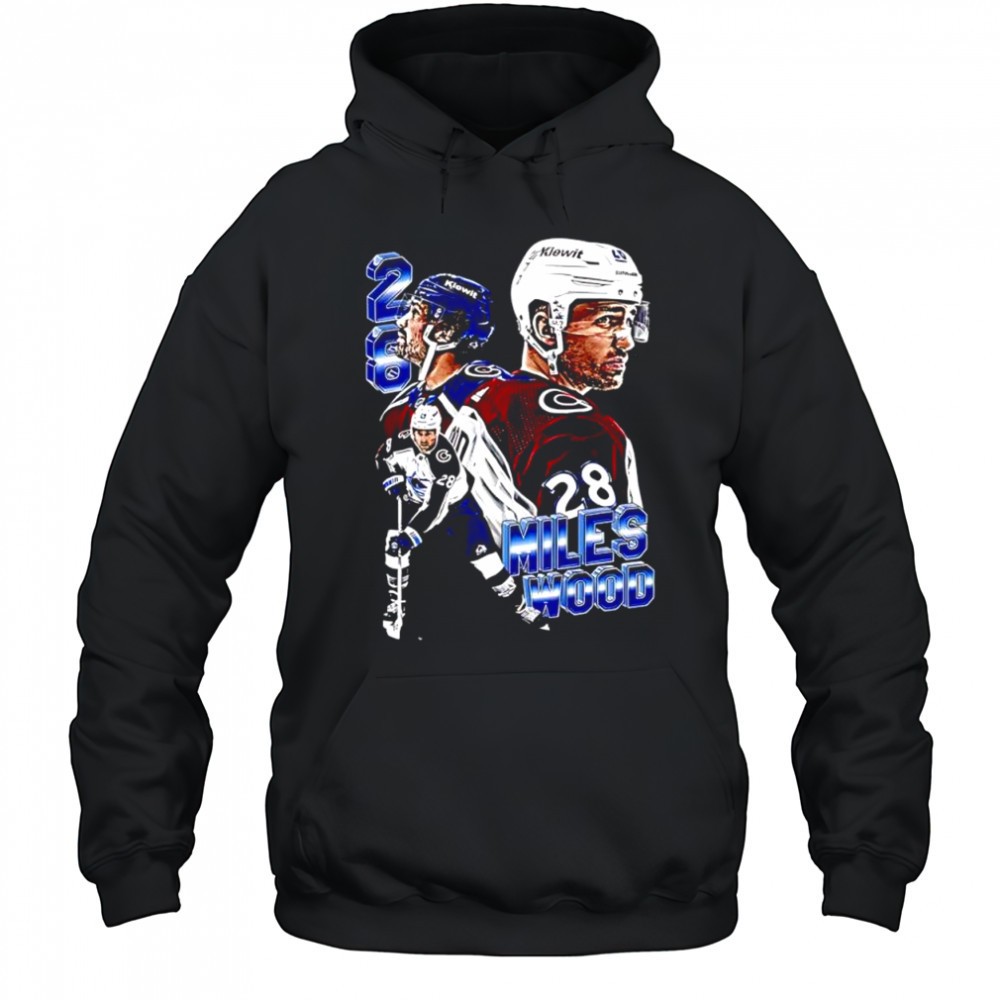 Miles Wood Colorado Avalanche 28 shirt
