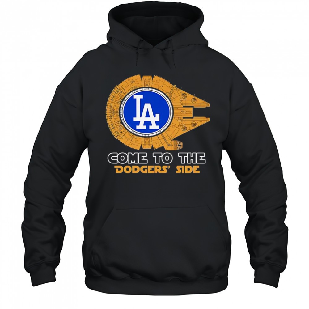 Millennium Falcon come to the Dodgers side shirt