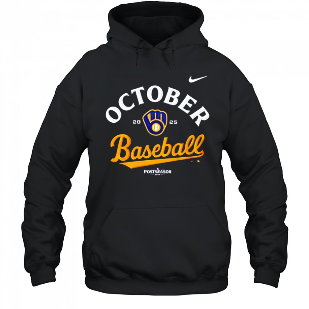 Milwaukee Brewers 2025 MLB Postseason October baseball shirt