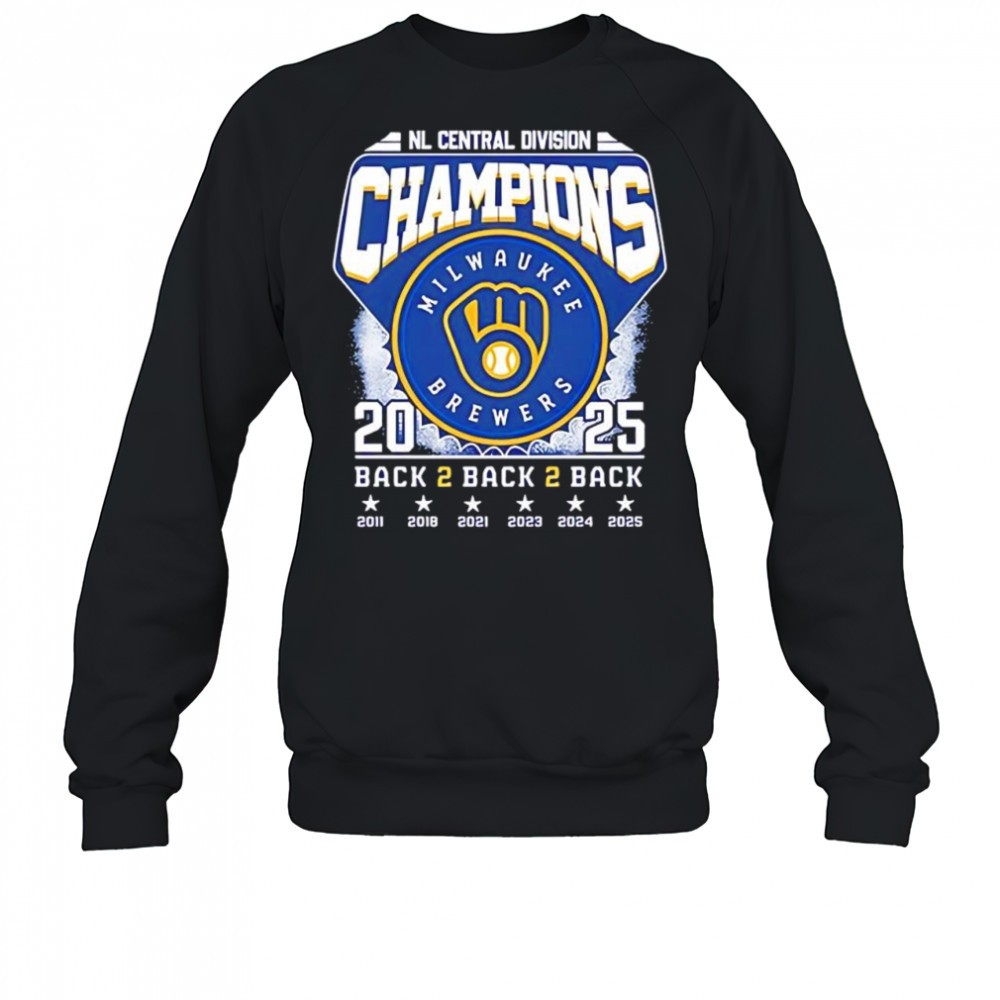 milwaukee-brewers-2025-nl-central-division-champions-back-2-back-2-back-shirt-3n0mo092 Milwaukee Brewers 2025 NL Central Division Champions back 2 back 2 back shirt
