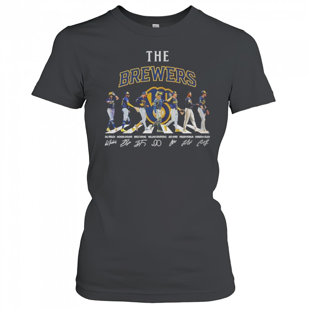 milwaukee-brewers-abbey-road-signatures-mlb-baseball-shirt-hq2qyodr Milwaukee Brewers Abbey Road signatures MLB Baseball shirt