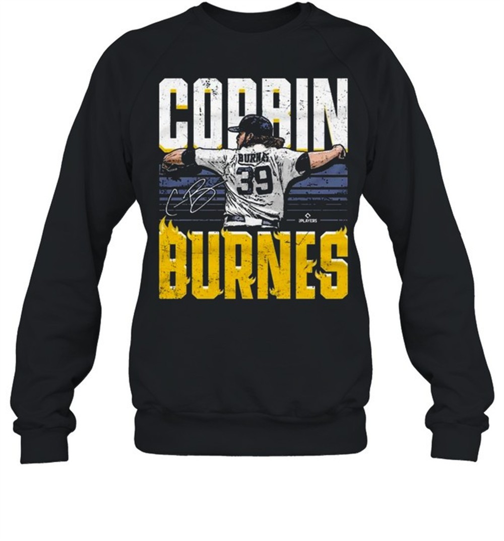 milwaukee-brewers-corbin-burnes-flames-baseball-signature-shirt-vpy07dxh Milwaukee Brewers Corbin Burnes Flames Baseball Signature shirt
