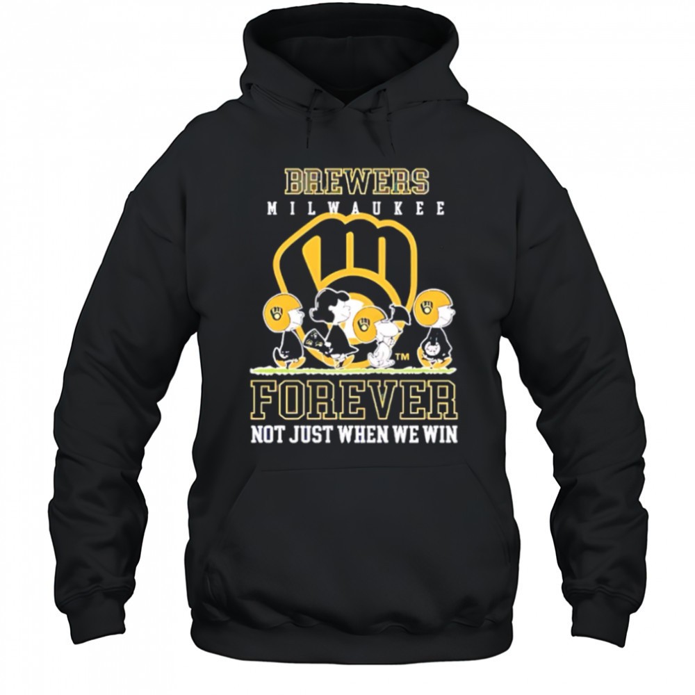 Milwaukee Brewers forever not just when we win Peanuts shirt