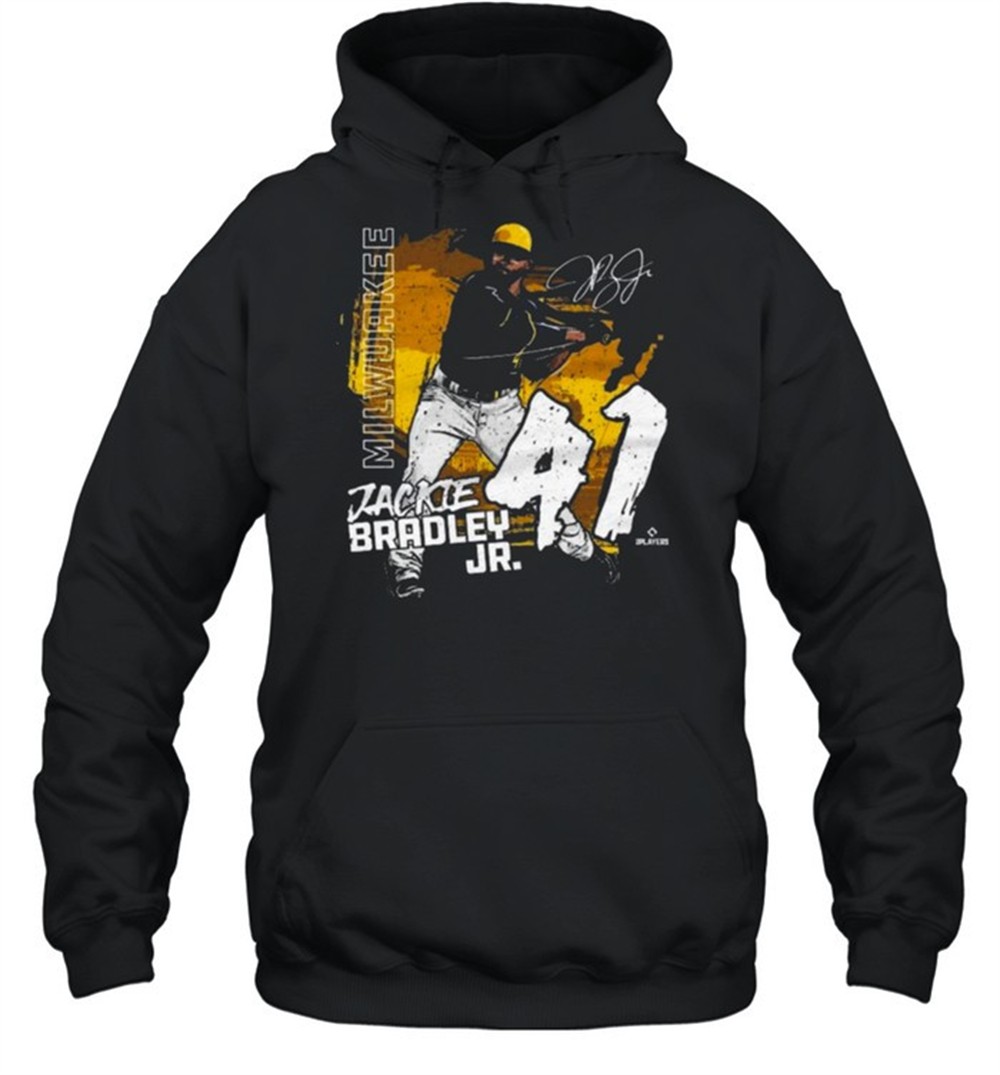 Milwaukee Brewers Jackie Bradley Jr. State baseball Signature shirt