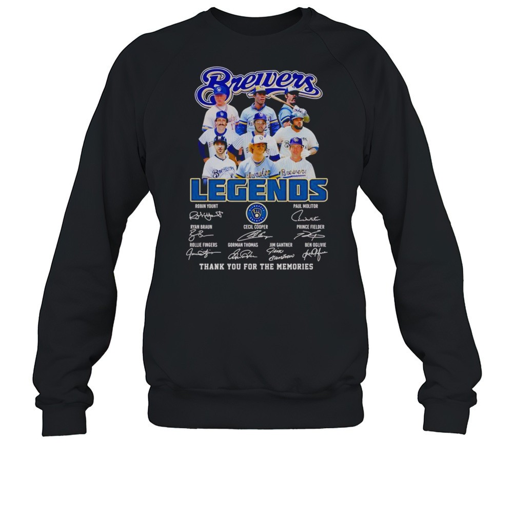 Milwaukee Brewers Legends Thank You For The Memories Shirt