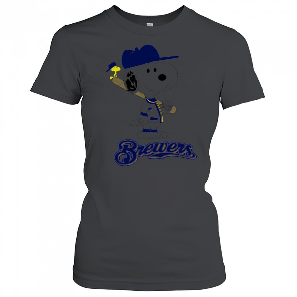 milwaukee-brewers-snoopy-baseball-funny-cartoon-shirt-gb31or41 Milwaukee Brewers Snoopy Baseball funny cartoon shirt