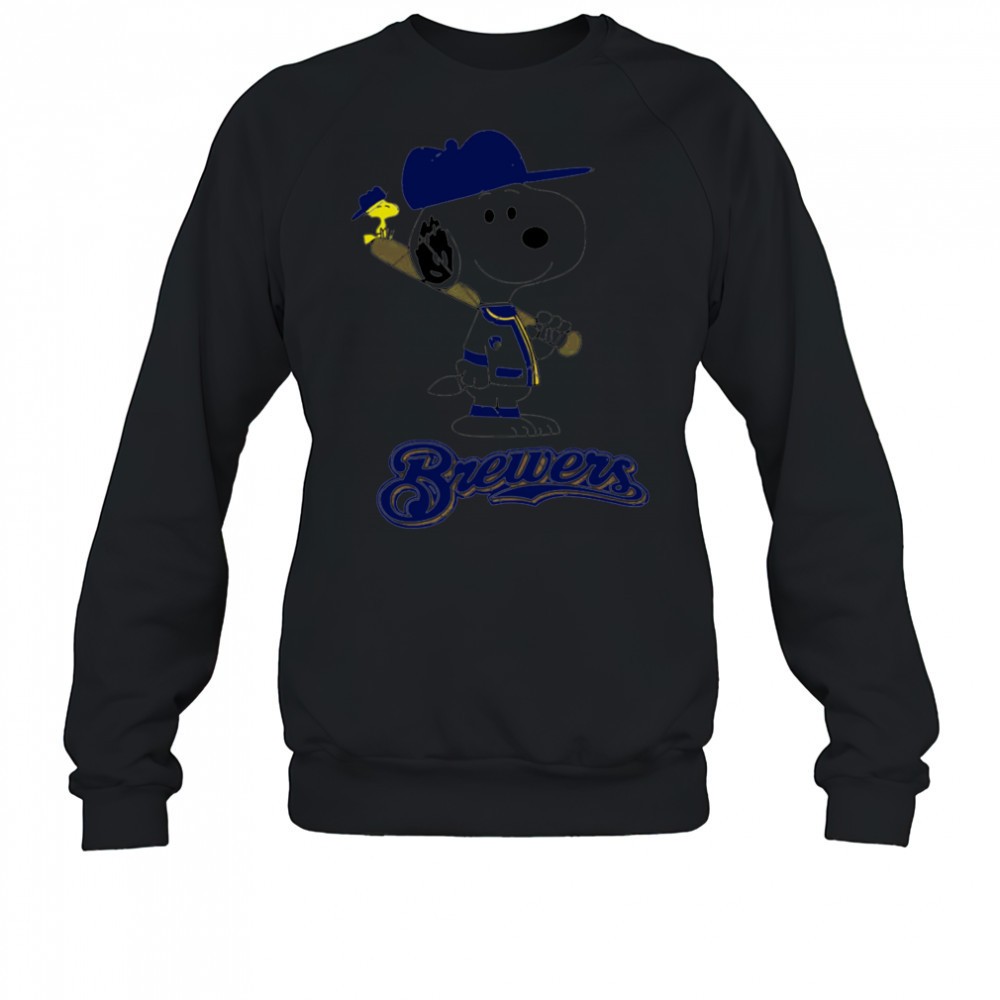 milwaukee-brewers-snoopy-baseball-funny-cartoon-shirt-gb31or41 Milwaukee Brewers Snoopy Baseball funny cartoon shirt