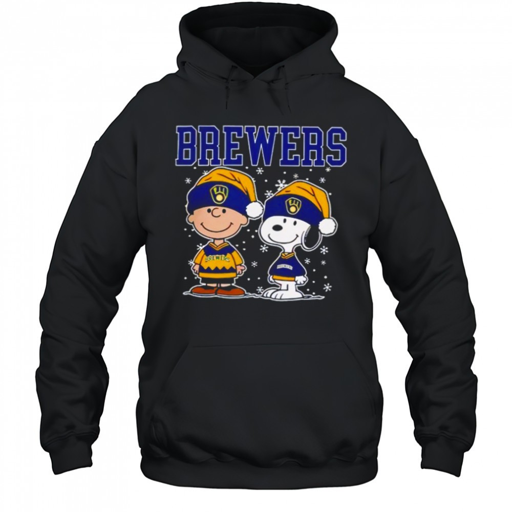 Milwaukee Brewers Snoopy Christmas shirt