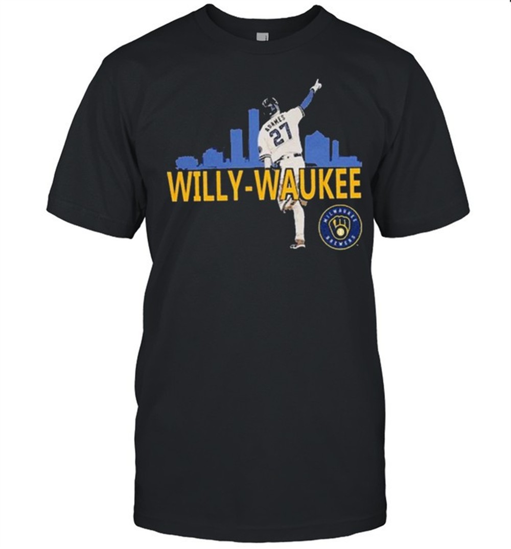 milwaukee-brewers-willy-waukee-tee-shirt-nufqbckv Milwaukee Brewers Willy -Waukee Tee Shirt