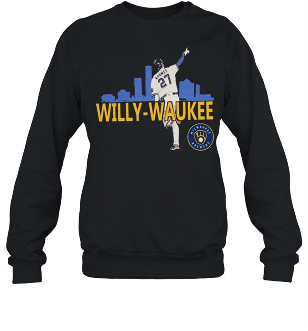 milwaukee-brewers-willy-waukee-tee-shirt-nufqbckv Milwaukee Brewers Willy -Waukee Tee Shirt