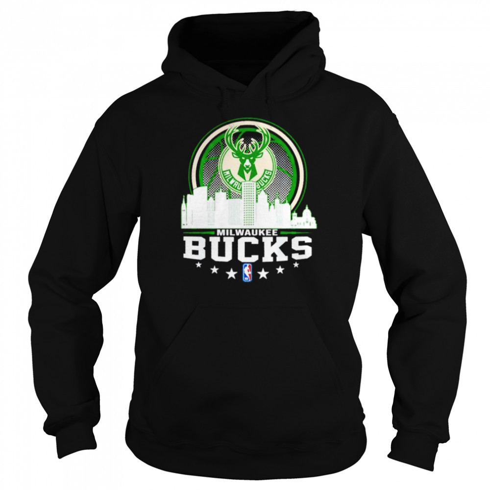 Milwaukee Bucks NBA City Skyline shirt
