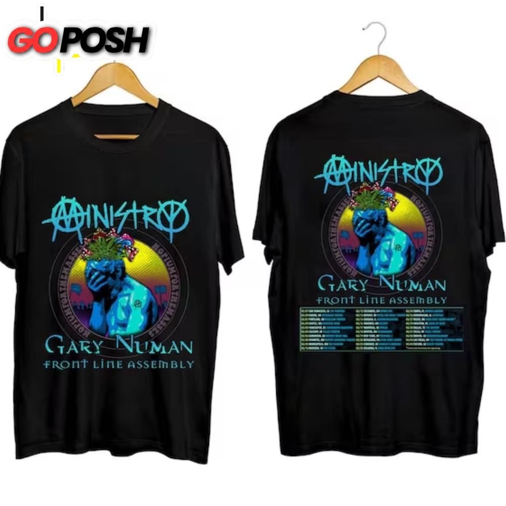 Ministry Spring 2024 Tour With Gary Numan and Front Line Assembly Shirt