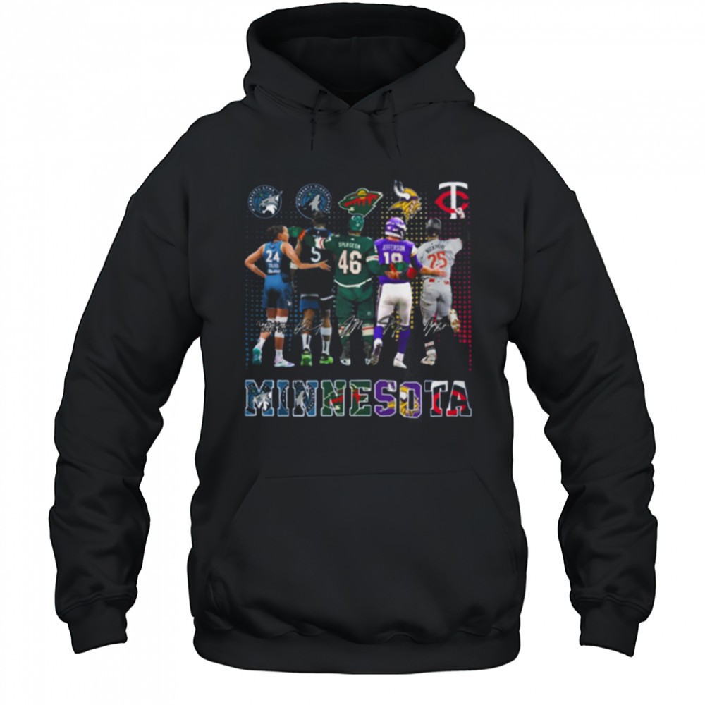 Minnesota Lynx Timberwolves Minnesota Wild Vikings Minnesota Twins T Shirt