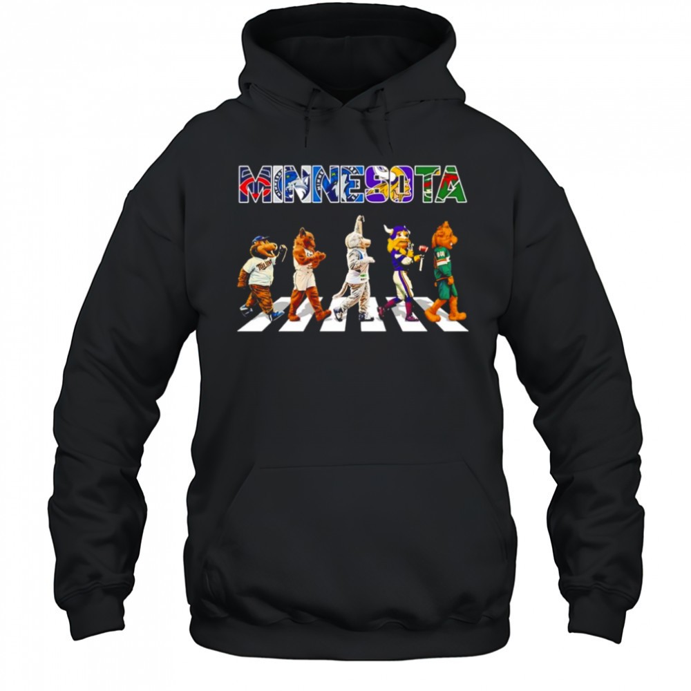 Minnesota sports mascots Abbey Road shirt