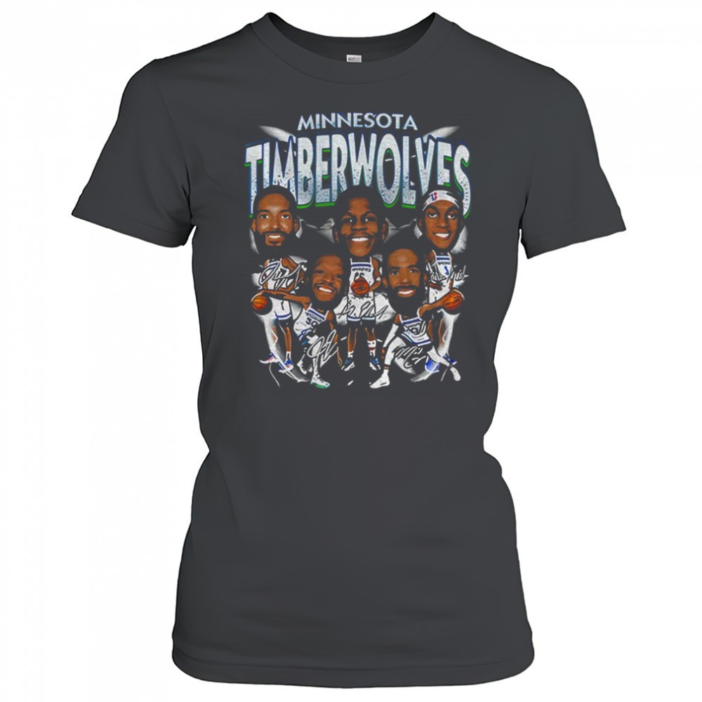 minnesota-timberwolves-nba-basketball-cartoon-all-team-caricature-signatures-shi-lmoubdg2 Minnesota Timberwolves NBA Basketball cartoon all team caricature signatures shirt