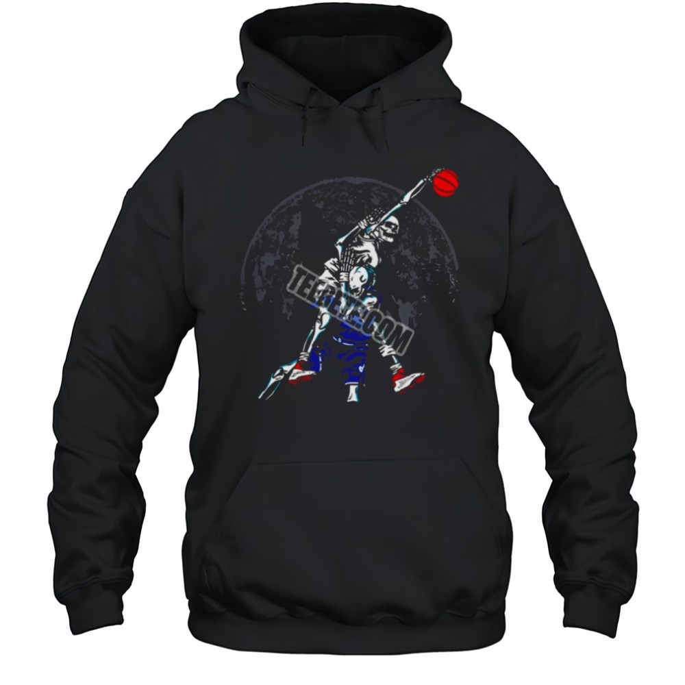 Minnesota Timberwolves Skeleton Playing Basketball Shirt