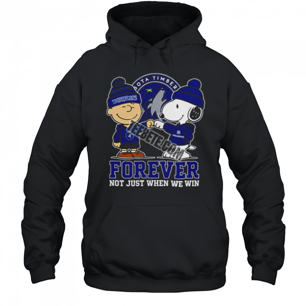 Minnesota Timberwolves Snoopy And Charlie Brown Forever Fan Shirt