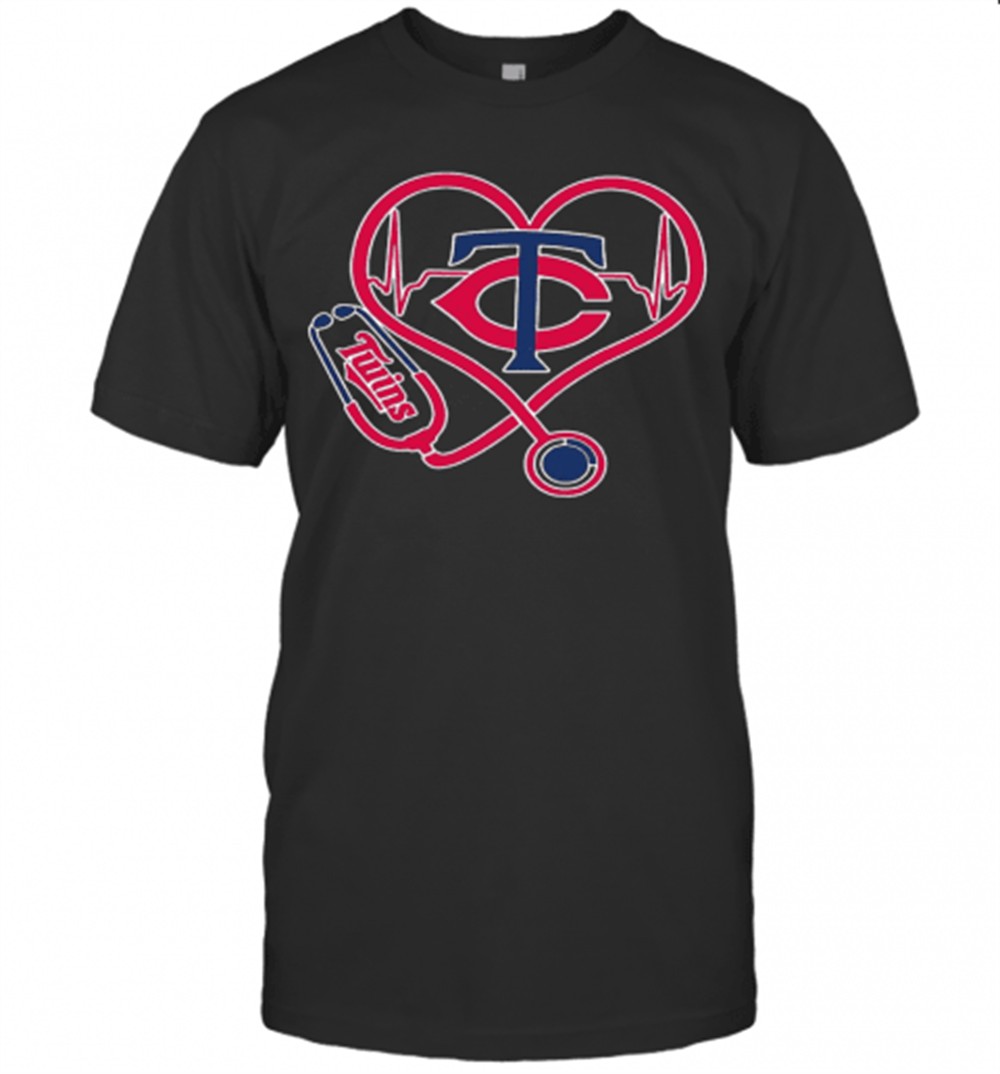 minnesota-twins-baseball-stethoscope-heartbeat-t-shirt-iwra2gxk Minnesota Twins Baseball Stethoscope Heartbeat T-Shirt