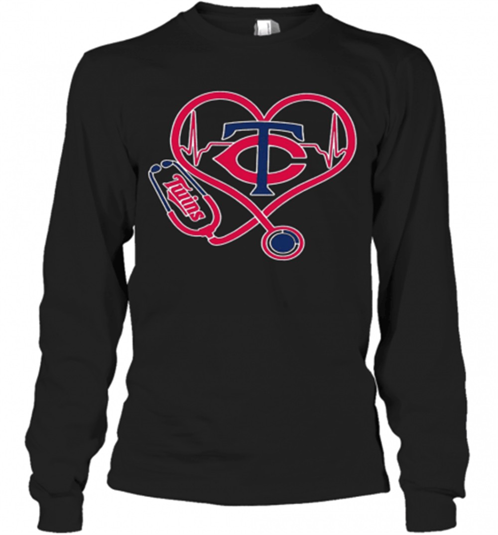 minnesota-twins-baseball-stethoscope-heartbeat-t-shirt-iwra2gxk Minnesota Twins Baseball Stethoscope Heartbeat T-Shirt