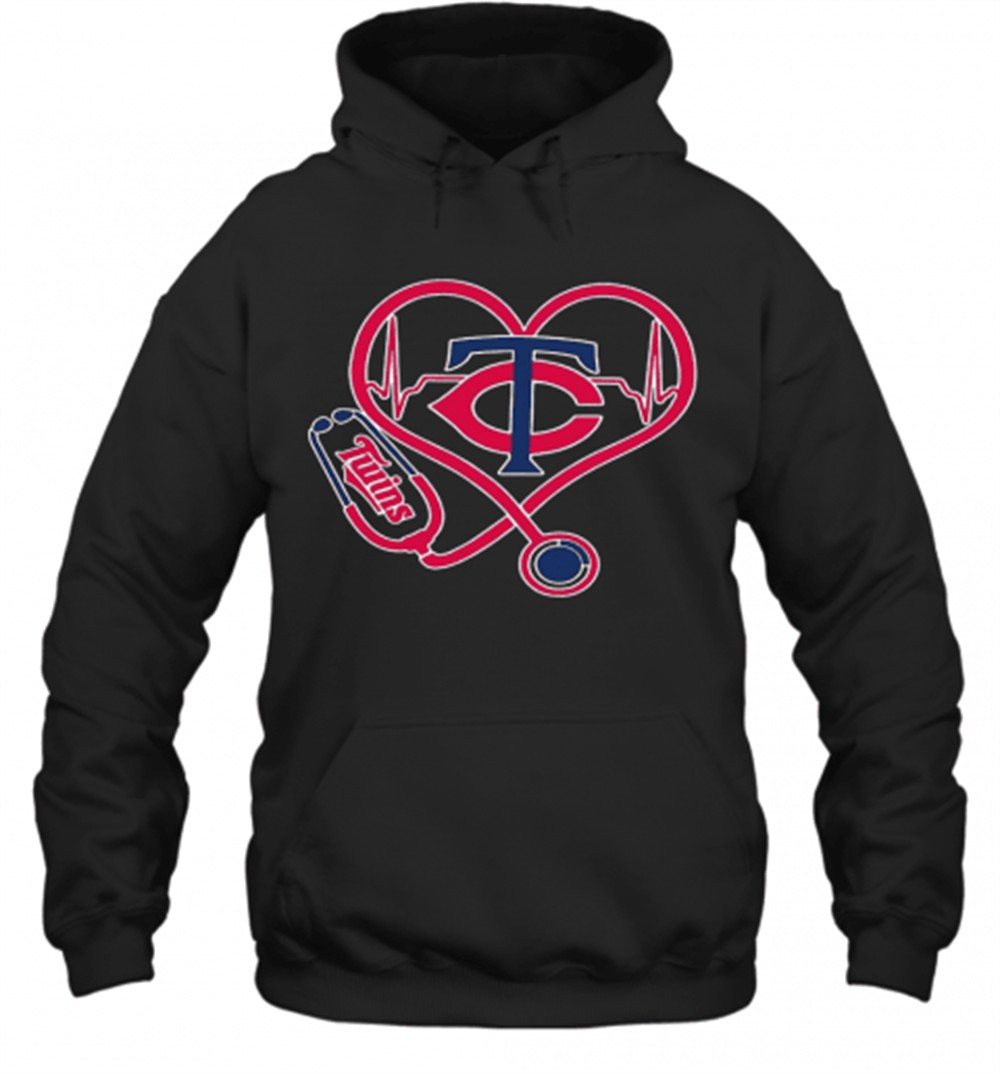 Minnesota Twins Baseball Stethoscope Heartbeat T-Shirt