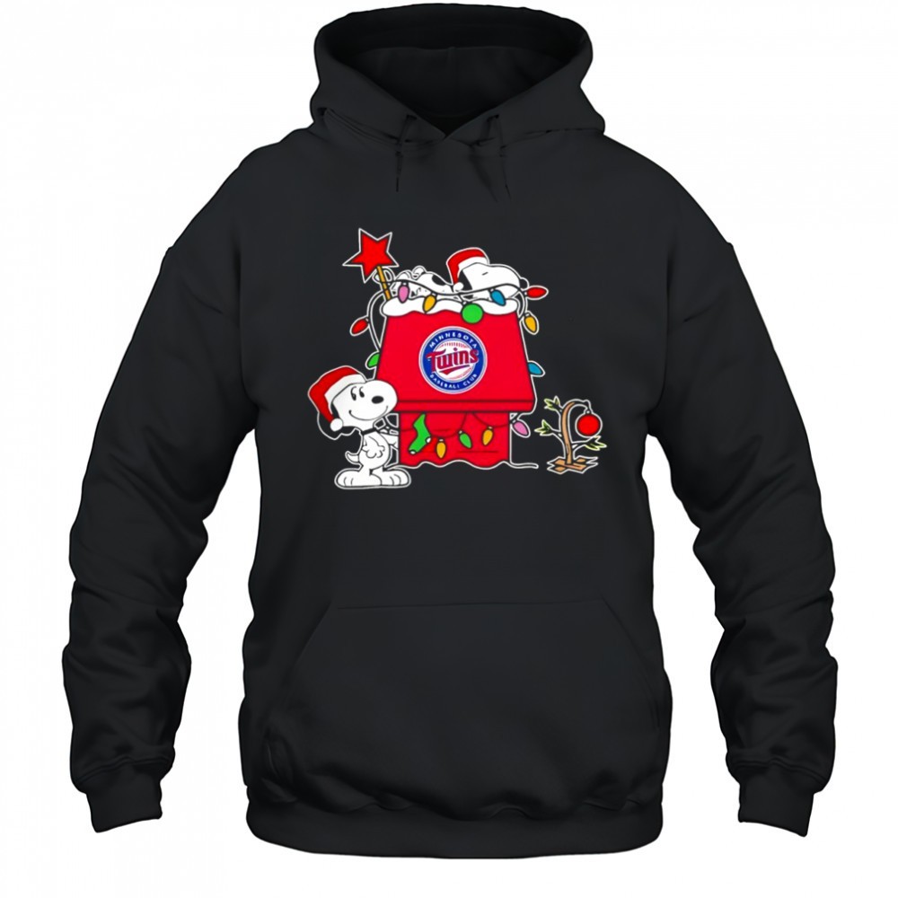 Minnesota Twins Christmas Snoopy Doghouse shirt