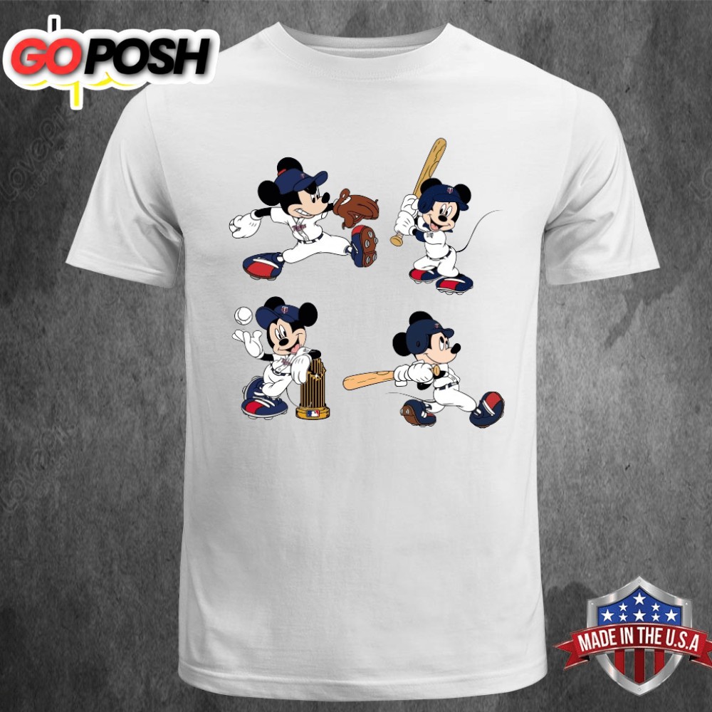 Minnesota Twins Disney Mickey Mouse Team Unisex T-shirt