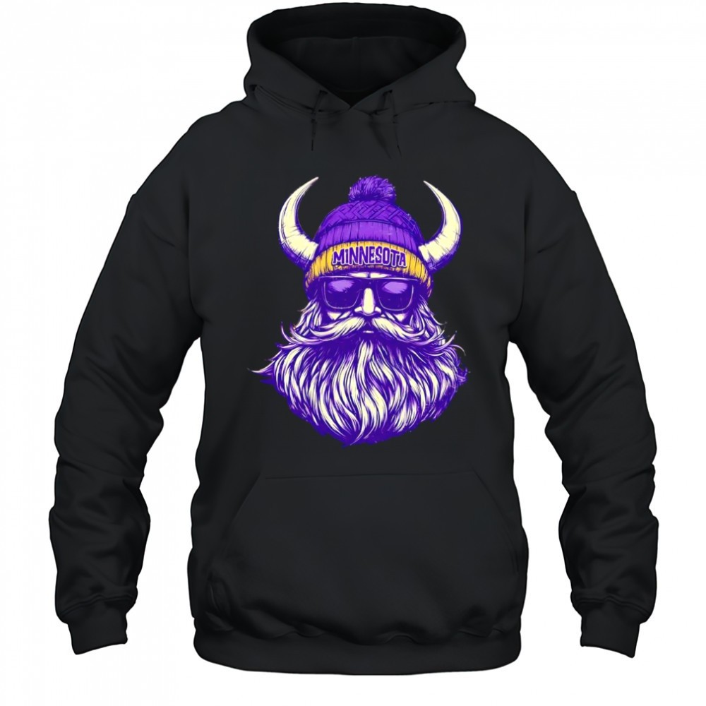 Minnesota Viking football big head mascot retro style shirt