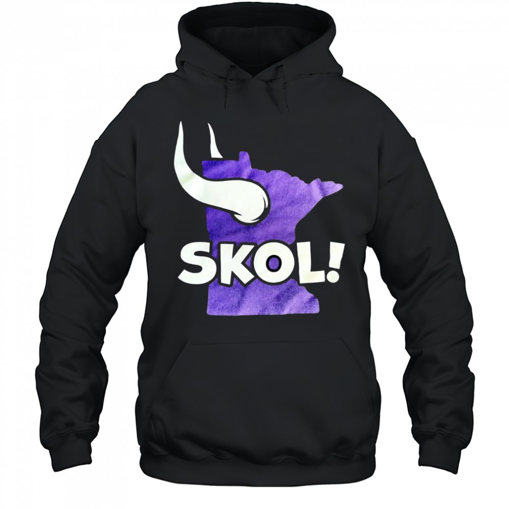 Minnesota Viking football SKOL silhouette retro style shirt