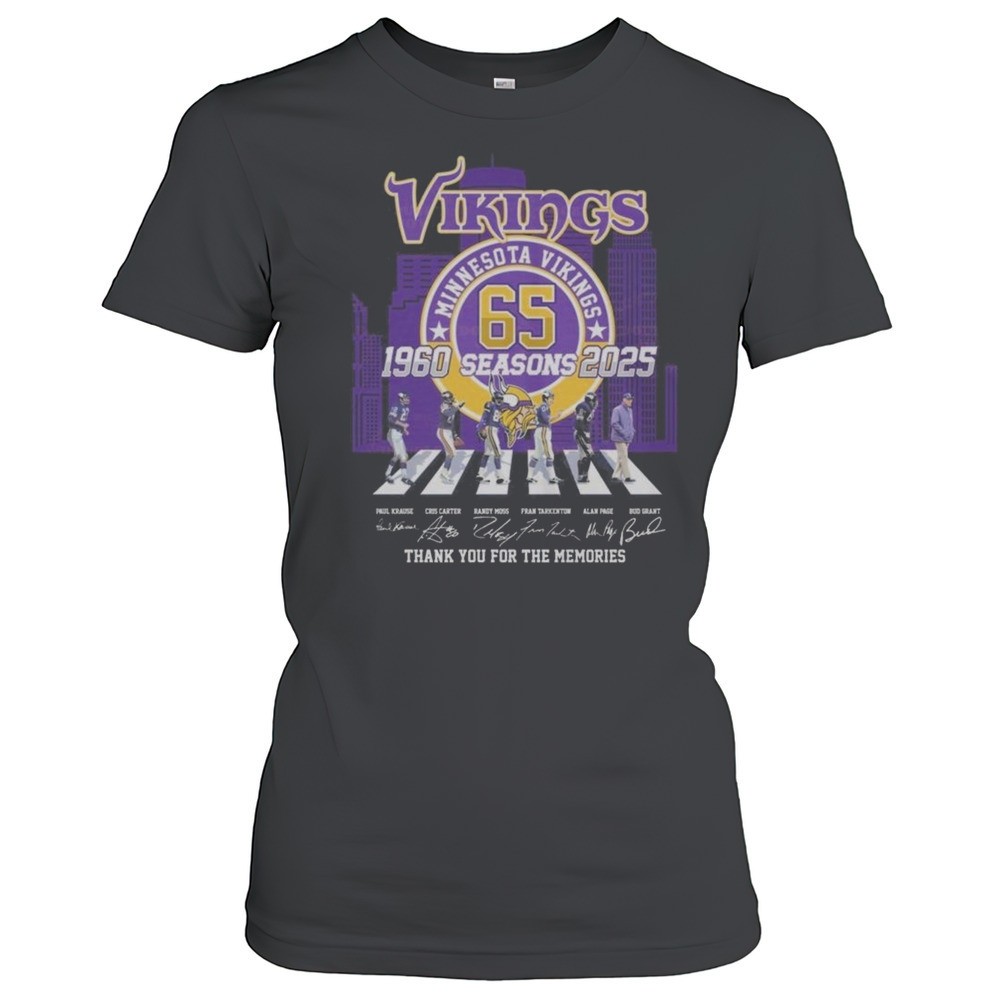 minnesota-vikings-65-seasons-1960-2025-thank-you-for-the-memories-signatures-wal-xc3lbjcq Minnesota Vikings 65 Seasons 1960-2025 Thank You For The Memories Signatures Walking Shirt