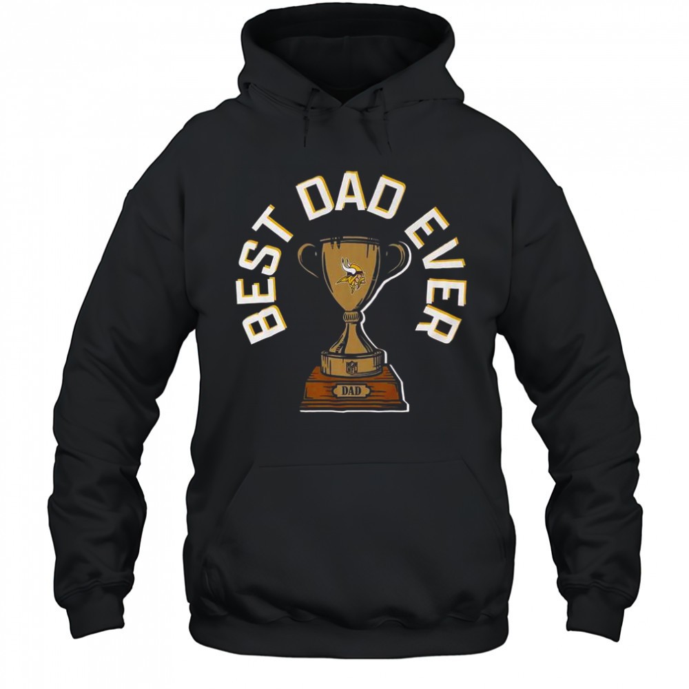 Minnesota Vikings Best Dad Ever Trophy T-Shirt