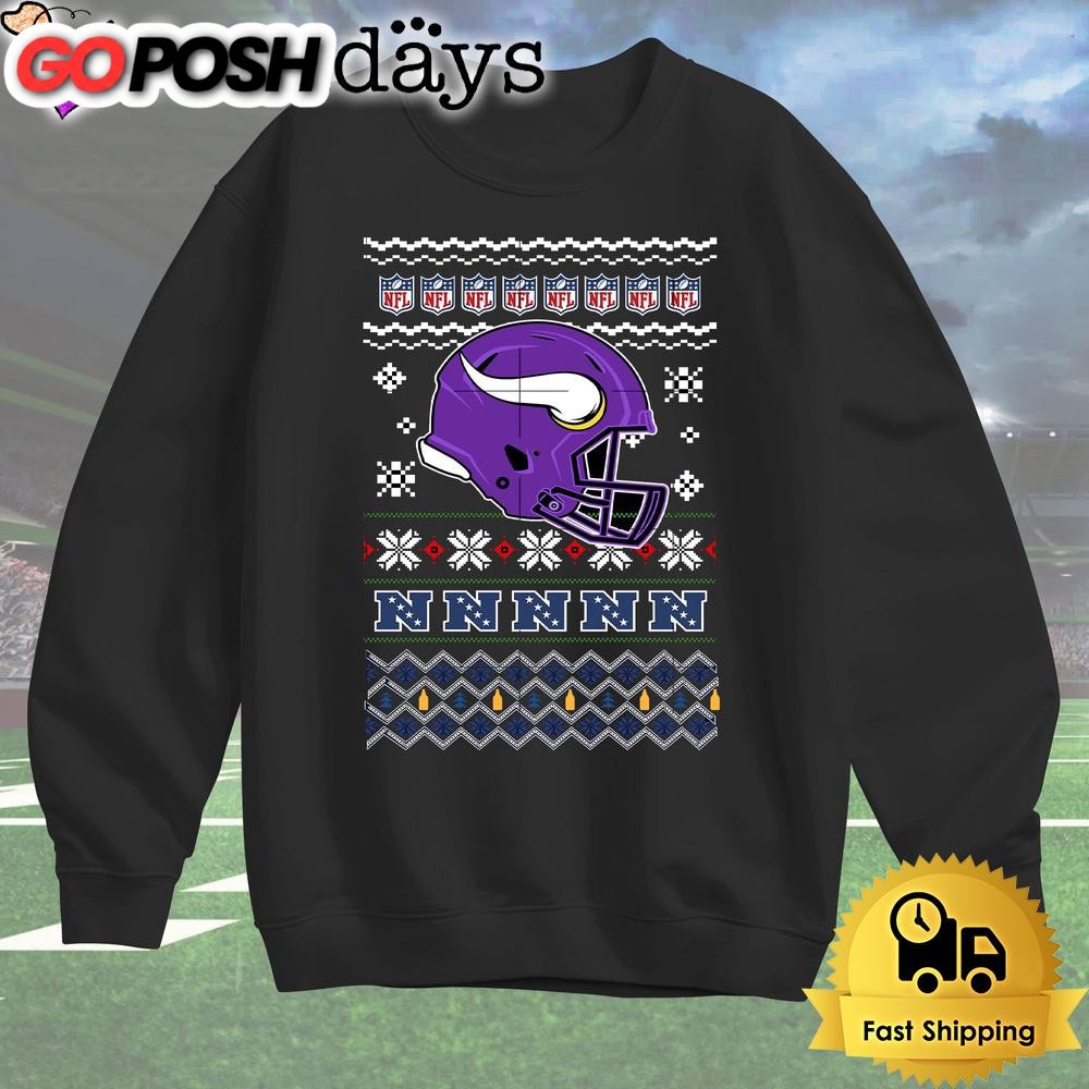 minnesota-vikings-helmet-team-christmas-t-shirt-gi8zwtbw Minnesota Vikings Helmet Team Christmas T Shirt