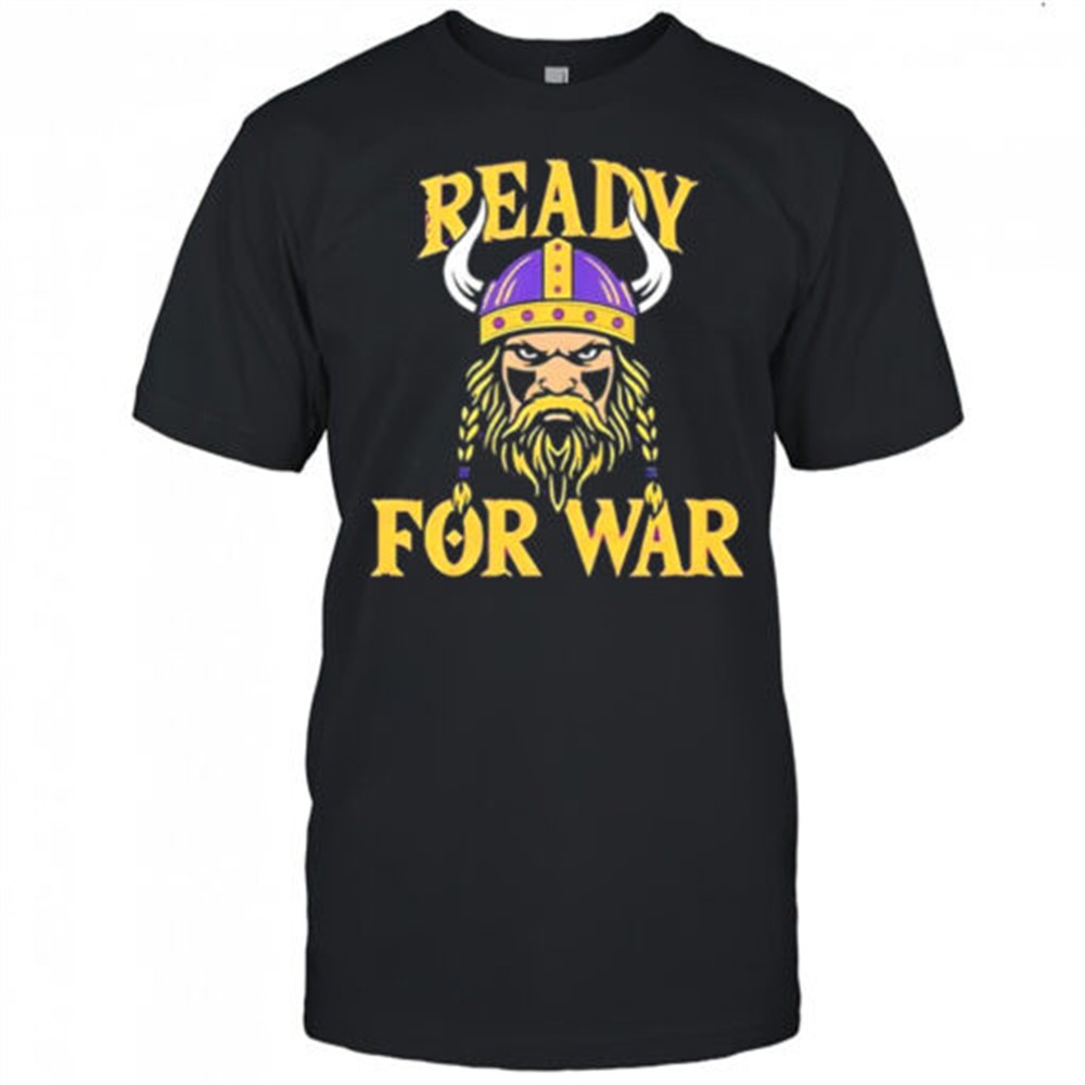 Minnesota Vikings ready for war bighead mascot shirt