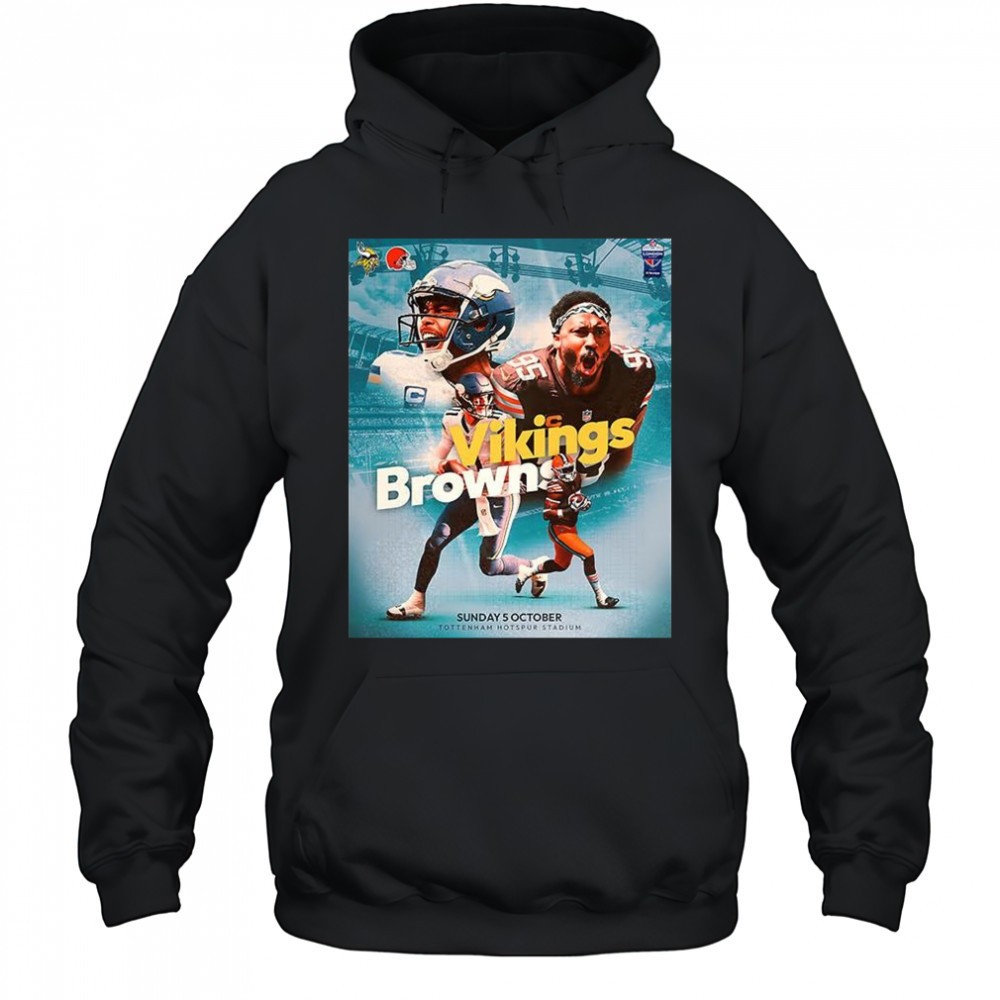 Minnesota Vikings vs Cleveland Browns NFL 2025 gameday in north London shirt