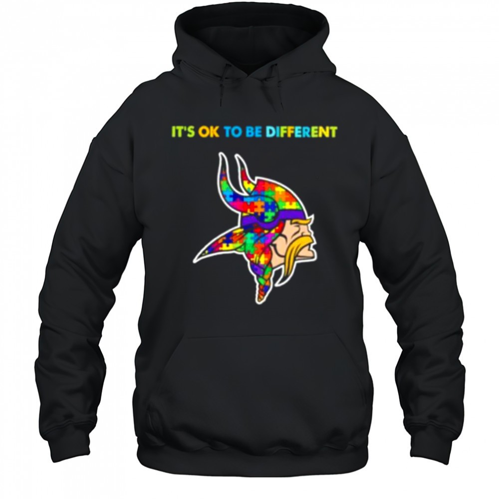 Minnesota Vikings x Autism awareness its ok to be different Shirt