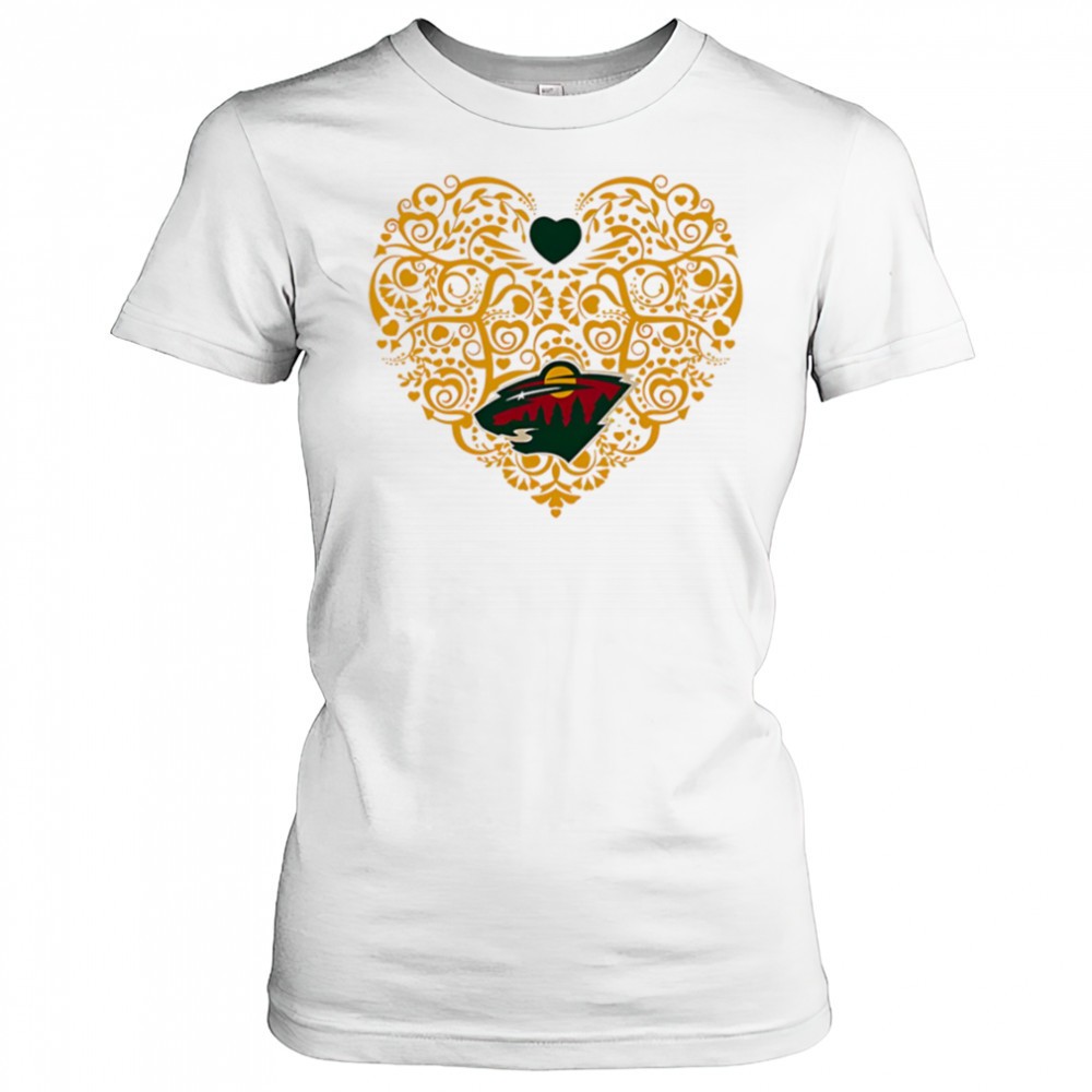minnesota-wild-floral-pattern-heart-logo-shirt-hc62mzfy Minnesota Wild Floral Pattern Heart logo shirt