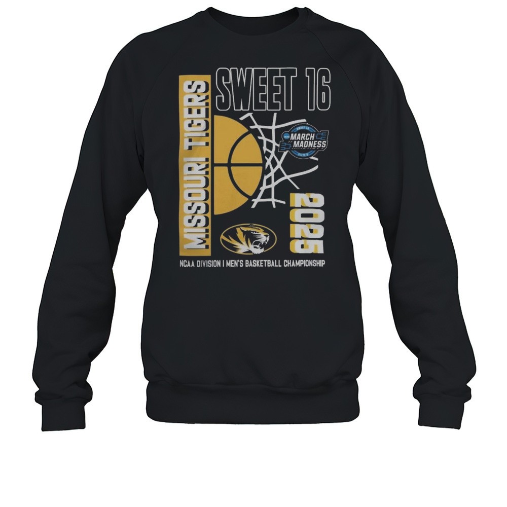 Missouri Tigers 2025 NCAA Mens Basketball Tournament March Madness Sweet 16 Shirt