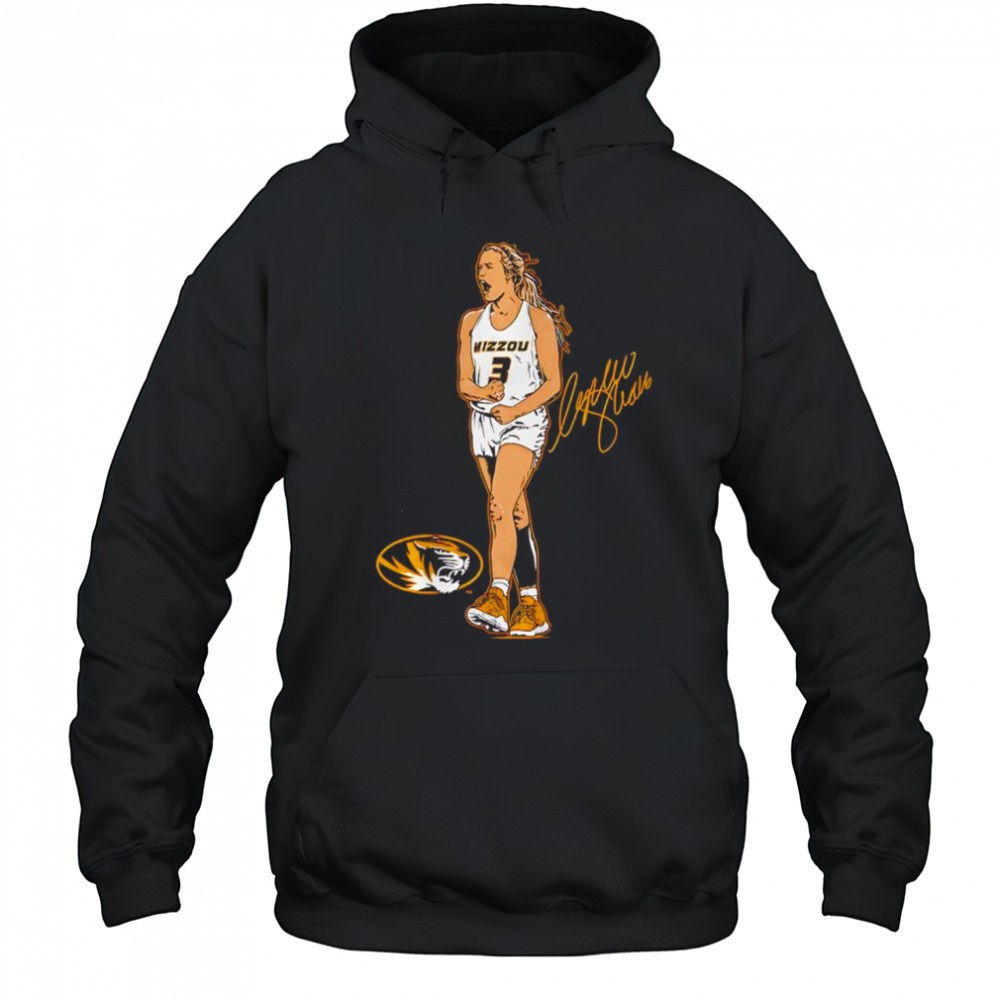 Missouri Tigers Sophie Cunningham superstar pose signature graphic shirt