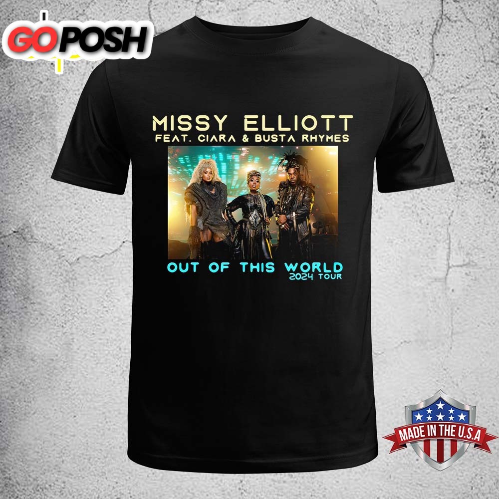 Missy Elliott 2025 Tour Feat Ciara & Busta Concert 2025 Unisex T-Shirt