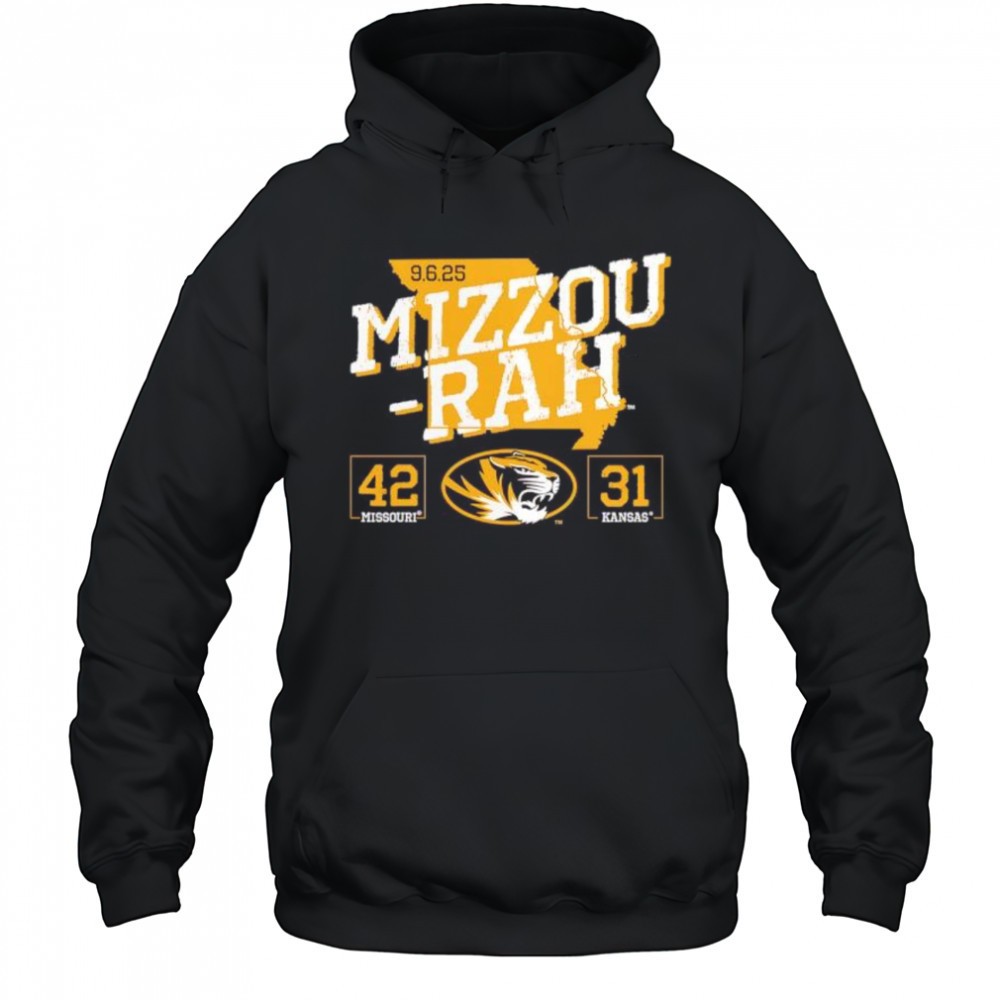 Mizzou Rah Missouri Kansas 42 to 31 Football shirt