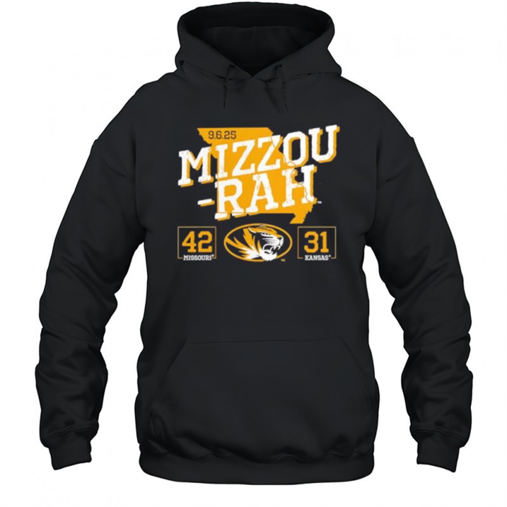 Mizzourah Missouri Kansas 42 31 Tiger Mascot shirt