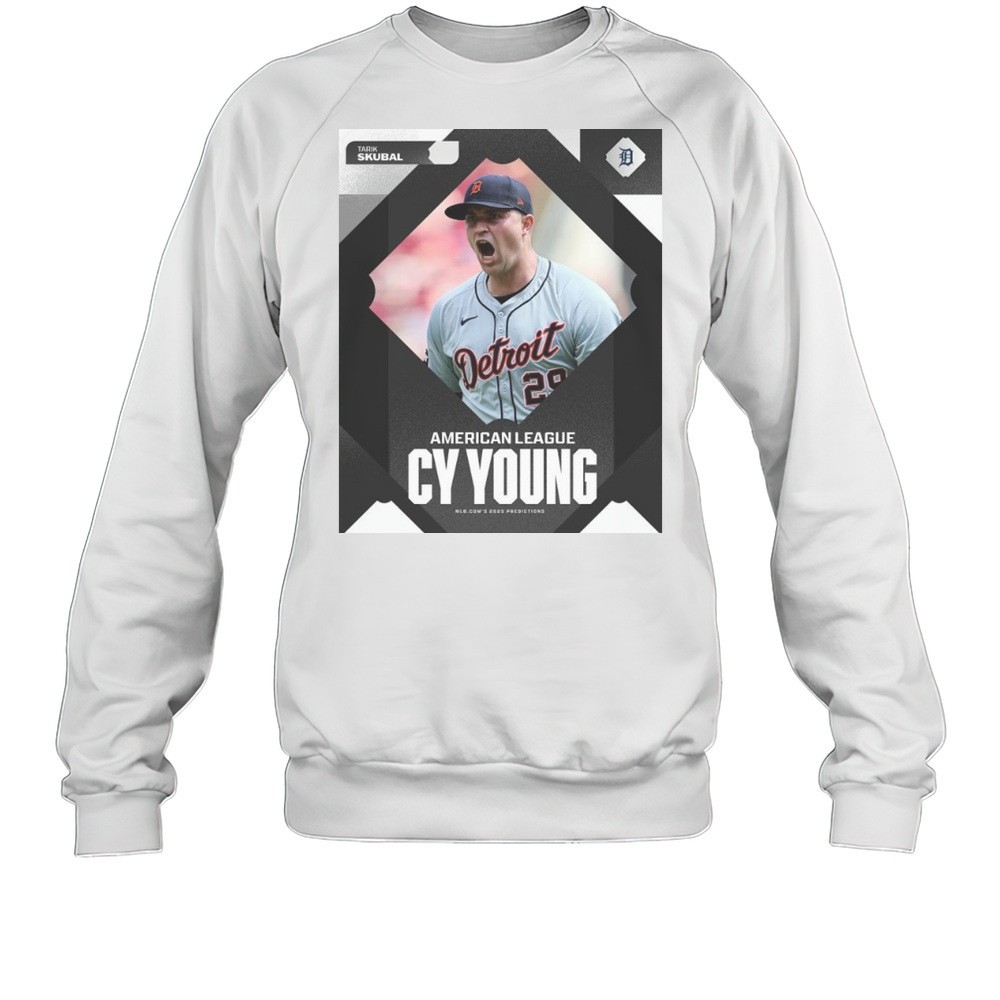 MLB 2025 Tarik Skubal Detroit Tigers American League Cy Young T-shirt
