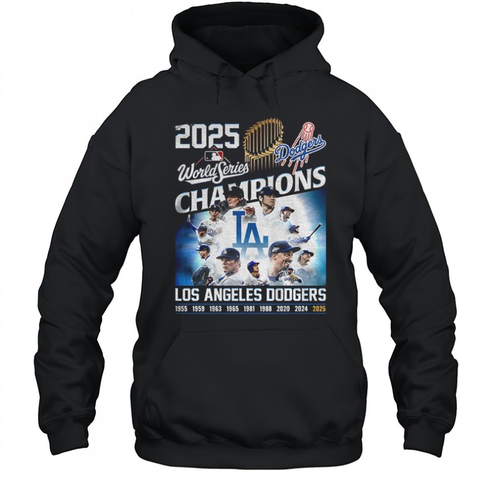 MLB Los Angeles Dodgers 1955 2025 World Series Champion Baseball Los Angeles fan gift shirt